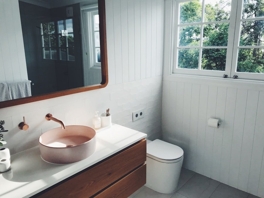 organizing the bathroom